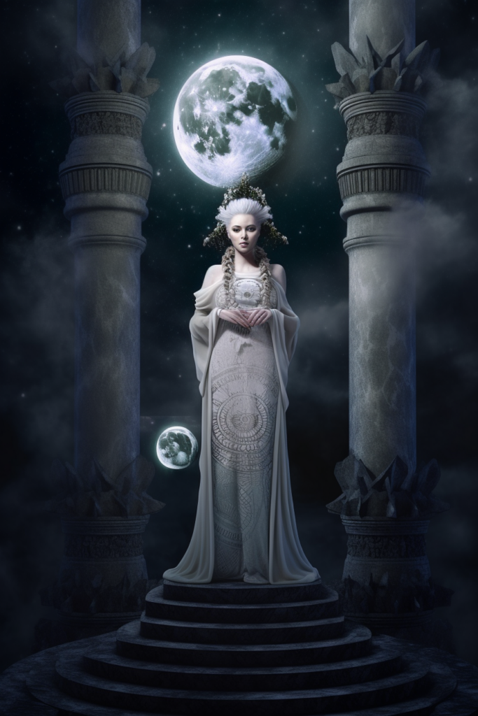 Wiccan Priestess Midjourney